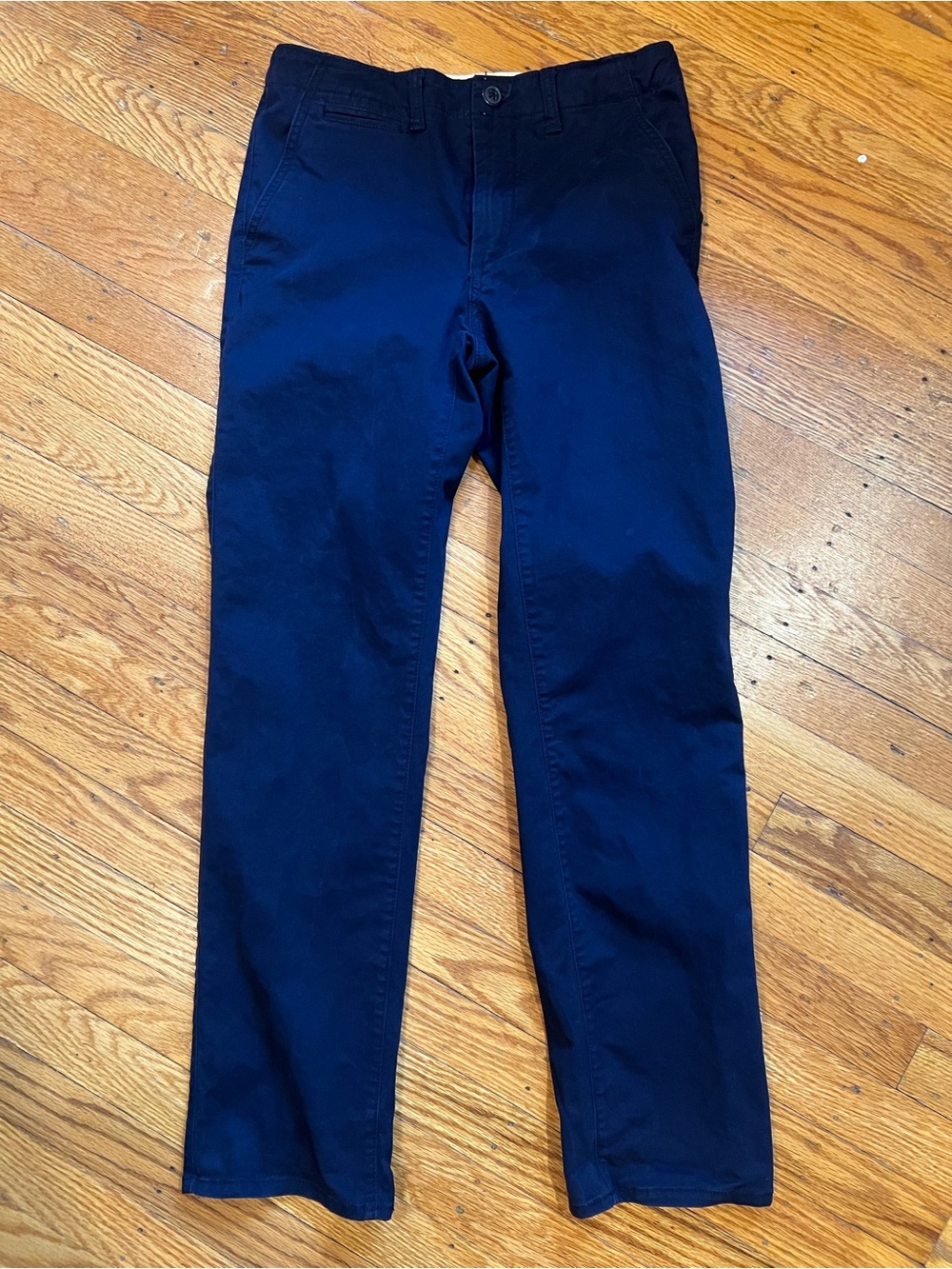 Gap Kids Boys Straight Fit Stretch Khakis Navy Blue size 12